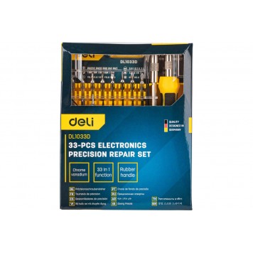 Набор DL1033D прецизионных отверток с пинцетом, Deli-2