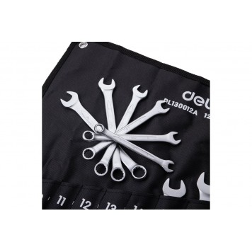 Набор DL130012A комбинированных ключей 12шт, Deli-2