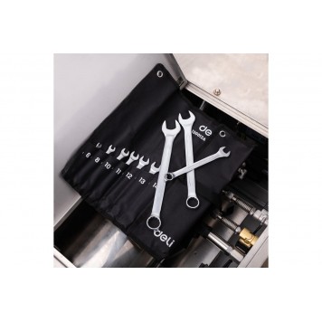 Набор DL130012A комбинированных ключей 12шт, Deli-7