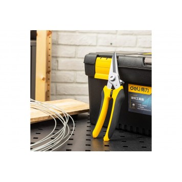 Ножницы DL2908 универсальные строительные 205мм, Deli-2