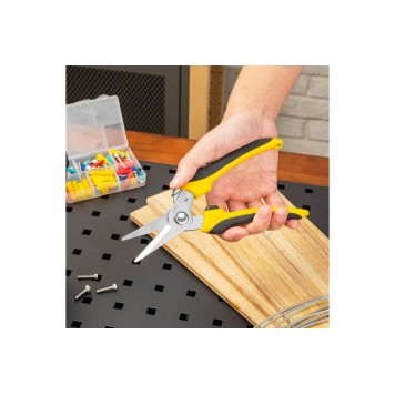 Ножницы DL2908 универсальные строительные 205мм, Deli-3