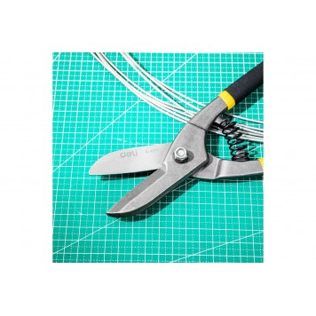 Ножницы DL4371 по металлу прямые 250мм, Deli-6