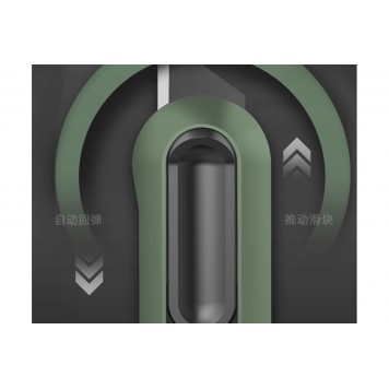 Нож технический HT4008L "Home Series Green", Т-образное лезвие Deli-3