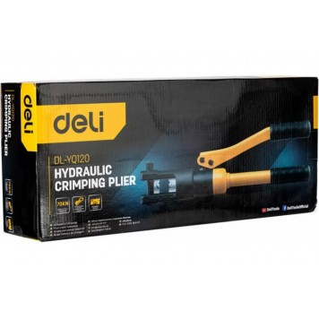 Инструмент DL-YQ120 ручной гидравлический для обжима проводов 10-120мм2, Deli-7