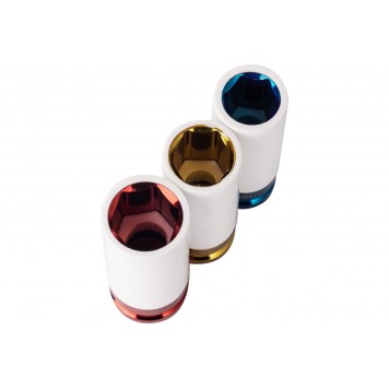 Набор DL2003Q ударных головок 3 шт 17/19/21 мм, сталь Cr-Mo, Deli-1