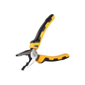 Плоскогубцы DL2008 комбинированные 200мм, двухкомпонентная рукоять Deli-1