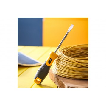 Отвёртка шлицевая DL6361001 6x100 мм, CR-V Deli-4