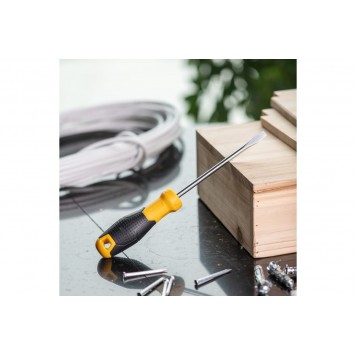 Отвёртка шлицевая DL6361251 6х125 мм, CR-V Deli-1