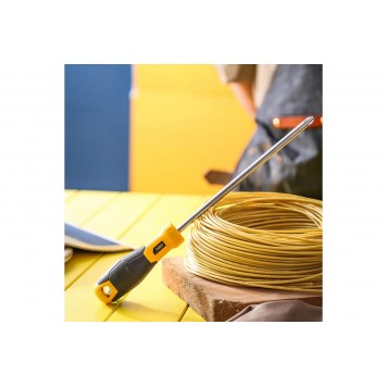 Отвёртка крестовая DL638200 PH3x200 мм, CR-V Deli-4