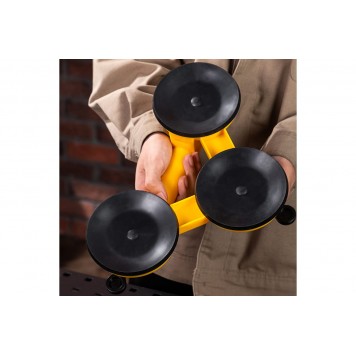 Присоска DL-XP23 для стекла тройная 3х118мм, 120кг, Deli-1