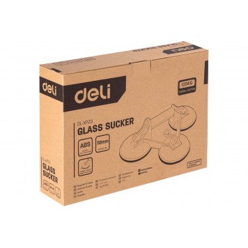 Присоска DL-XP23 для стекла тройная 3х118мм, 120кг, Deli-6