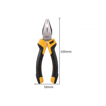 Плоскогубцы DL2006Z комбинированные 160мм, Deli-11