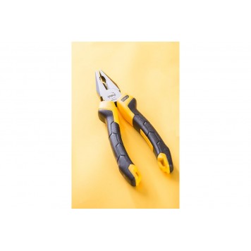 Плоскогубцы DL2007Z комбинированные 180мм двухкомпонентная рукоятка Deli-1