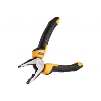 Плоскогубцы DL2007Z комбинированные 180мм двухкомпонентная рукоятка Deli-8