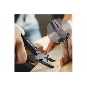 Плоскогубцы HT2007 комбинированные, 175мм, Deli-8