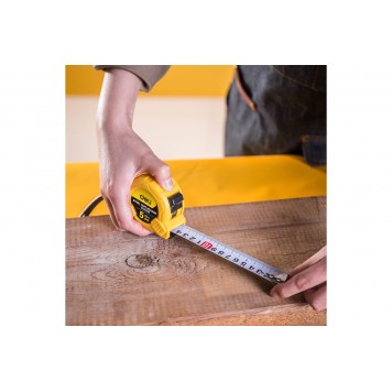 Рулетка DL9025B 5м х 25мм метрическая, корпус ударопрочный Deli-5