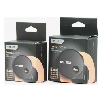 Рулетка HT8316 3мх16мм "Home Series Black", Deli-10