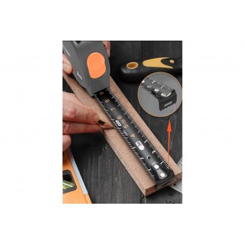 Рулетка HT8316C "Home Series Gray" 3мх16мм, Deli-6