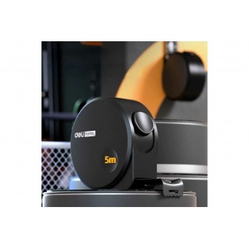 Рулетка HT8519 5мх19мм "Home Series Black", Deli-7