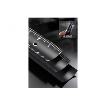 Рулетка HT8519L 5м х 19мм Home Series Green, софттач пластик, Deli-2