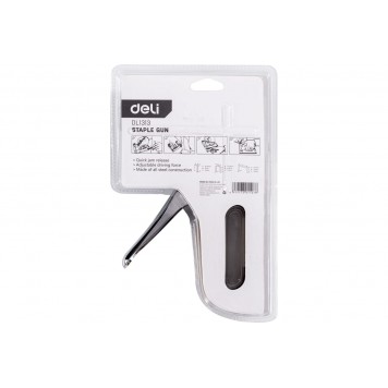 Сшиватель DL1313 3-в-1, скоба 4-8мм, тип D/U/T Deli-5