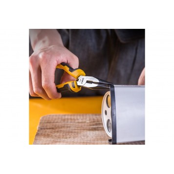 Удлиненные плоскогубцы DL2106 160мм, двухкомпонентная рукоять, Deli-4