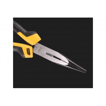 Удлиненные плоскогубцы DL2108Z 200мм, с прорезиненной рукоятью, Deli-6