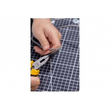 Удлиненные плоскогубцы DL2306 160мм, угол загиба 30°, Deli-6