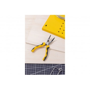 Удлиненные плоскогубцы DL2306 160мм, угол загиба 30°, Deli-7