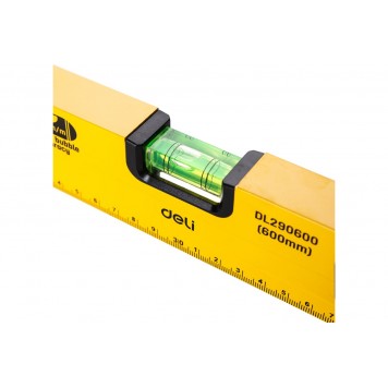 Уровень DL290600 строительный магнитный 3 глазка 60 см Deli-2