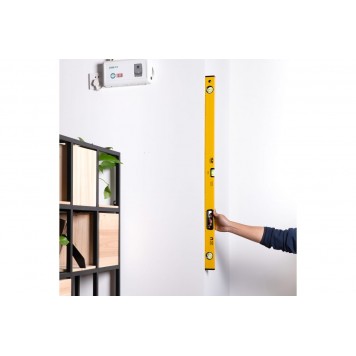 Уровень DL291000 строительный магнитный 3 глазка 100 см Deli-6