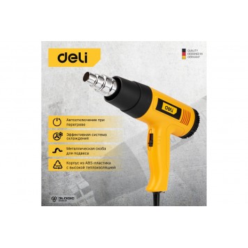 Фен DL391201 технический 2000 Вт DELI-7