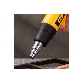 Фен DL391202 технический 2000 Вт с бесступенчатой регулировкой температуры DELI-6