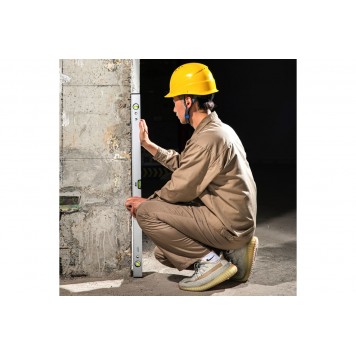 Уровень DL7001000B строительный магнитный 3 глазка, 1000мм, Deli-3