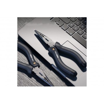 Удлиненные плоскогубцы "Home Series Black" HT2106 160мм, Deli-4