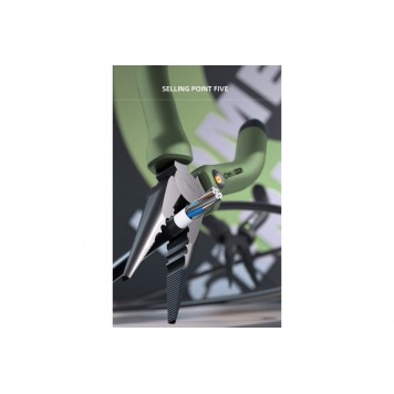 Удлиненные плоскогубцы HT2106L "Home Series Green" 160мм, Deli-4