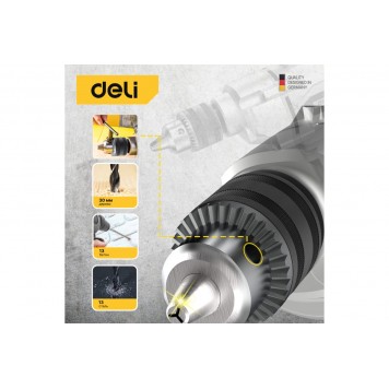 Дрель-миксер DL-DZ16-E1 электрическая 1200 Вт DELI-3