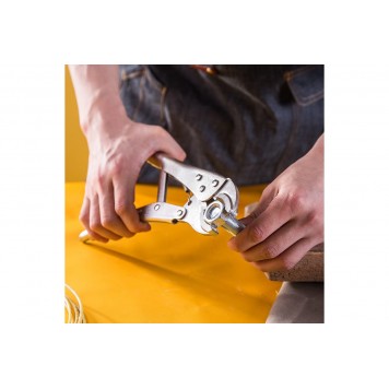 Клещи DL2001 зажимные с круглыми губками 220мм, Deli-3