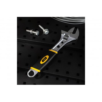 Ключ DL30110 разводной 250мм 0-33мм, с обрезиненной рукояткой, Deli-3