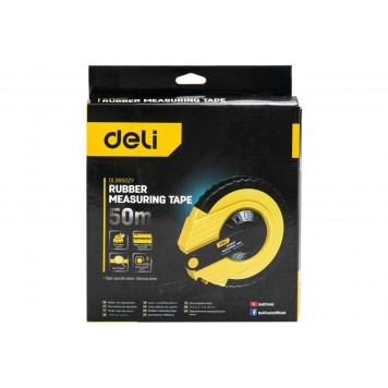 Лента DL9850ZY измерительная 50мx14,5мм стекловолокна и ПВХ Deli-7