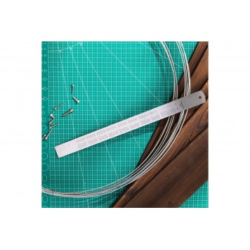 Линейка DL8030Y стальная 300мм, нержавеющая сталь Deli-4