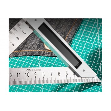 Угольник DL303150 150мм из нержавеющей стали, Deli-3