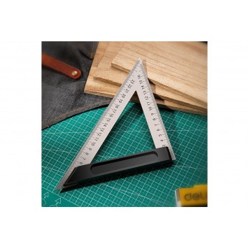 Угольник DL303150 150мм из нержавеющей стали, Deli-4