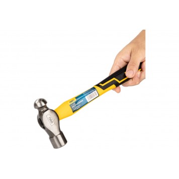 Молоток DL443016 рихтовочный 450гр, фиберглассовая рукоять, Deli-4