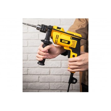 Дрель DL-CZ13-E1 электрическая ударная 650 Вт, ключевой патрон 13 мм DELI-9