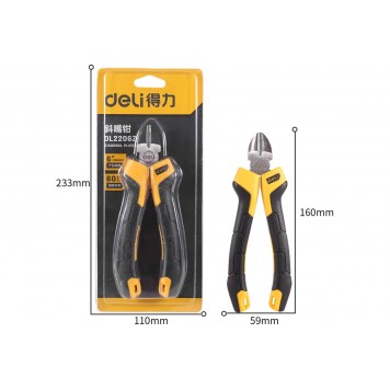 Бокорезы DL2207Z диагональные 180мм, двухкомпонентная рукоятка Deli-5