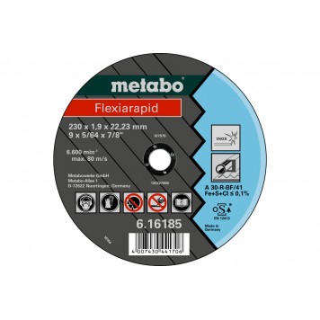 Круг отрезной Flexrapid 150х1,6х22,2 мм METABO (616183000)