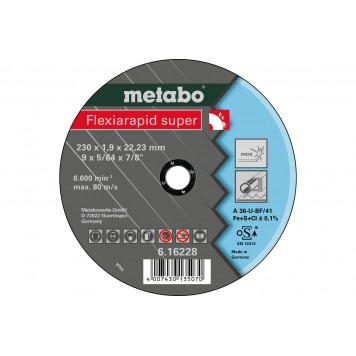 Круг отрезной Flexrapid 230х1,9х22,2 мм METABO (616228000)