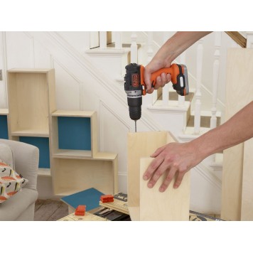 Шуруповёрт BDCHD12S1-XJ ударный GoPak 12 В USB BLACK+DECKER-16