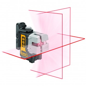 Уровень лазерный DW089K-XJ 3-х плоскостной с перекрестием, красный луч DeWALT-2